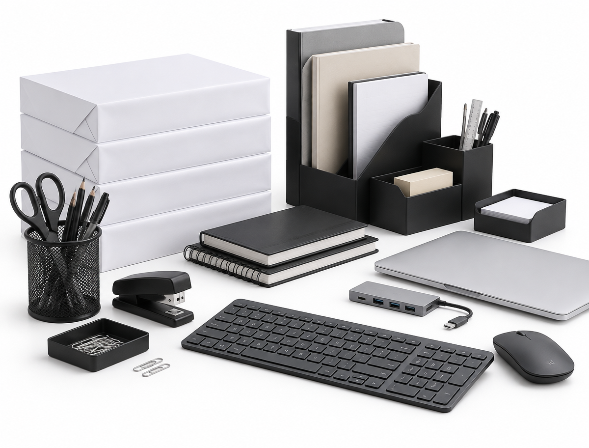 Paper, stationery and office accessories